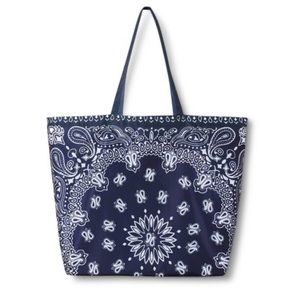 Brand New Never Used Levi’s Stauss &Co Bandanna Reusable Shopping Bag Navy Blue